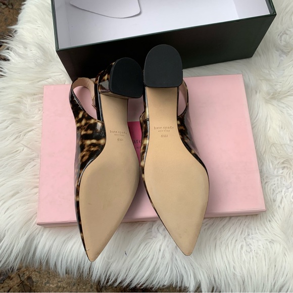 Kate Spade Mika Tortoise Shell Heels Size 6.5 - Picture 3 of 4
